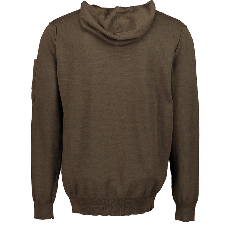 C.P. Zip-Up Hooded Lens Knit - Casual Basement