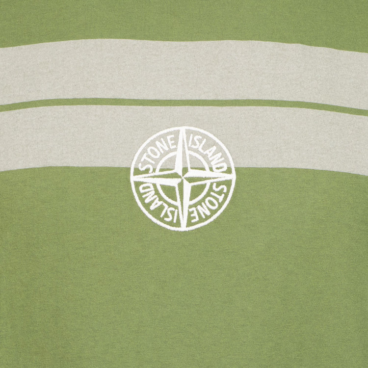 Graphic Stripe Embroidered Logo T-Shirt - Casual Basement