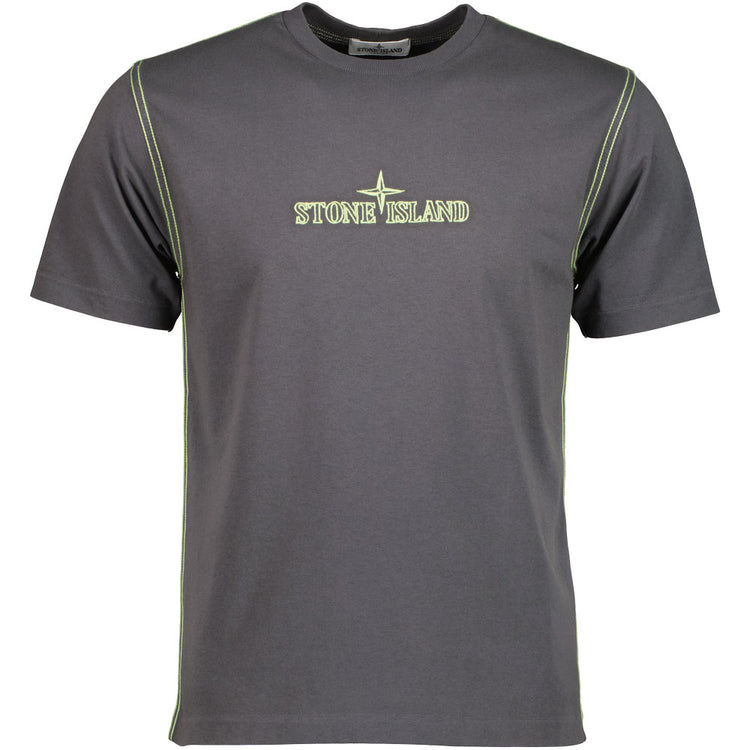 Junior Overlocked Seam Embroidered Logo T-Shirt - Casual Basement