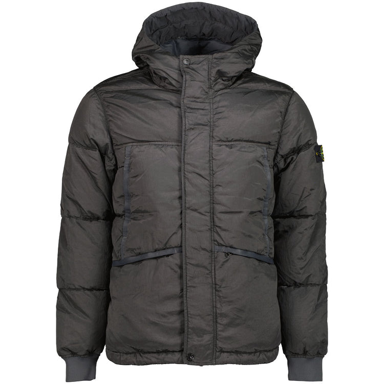 Junior Nylon Metal Hooded Down Jacket - Casual Basement