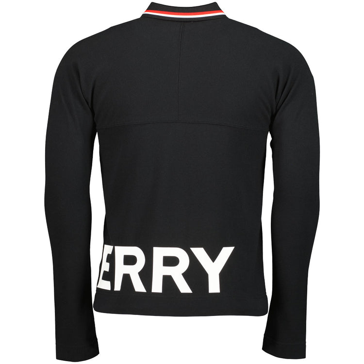 Burberry Kids Farren Piqué Long Sleeve Polo - Casual Basement