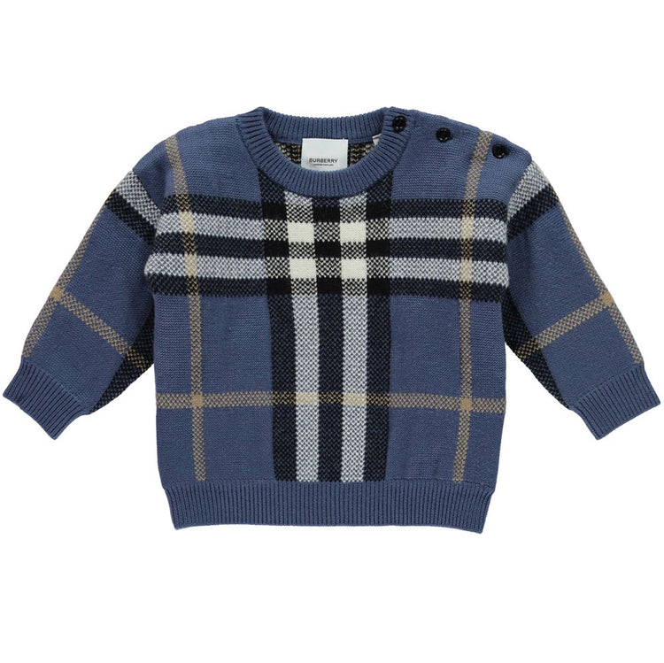 Burberry Kids Denny Check Knit - Casual Basement