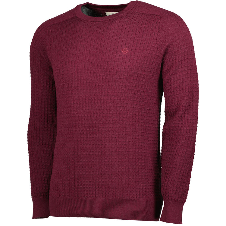 GANT Merino Textured Crewneck Knit - Casual Basement