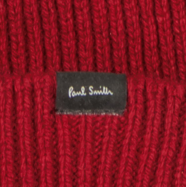 Paul Smith Logo Tag Cashmere Beanie - Casual Basement