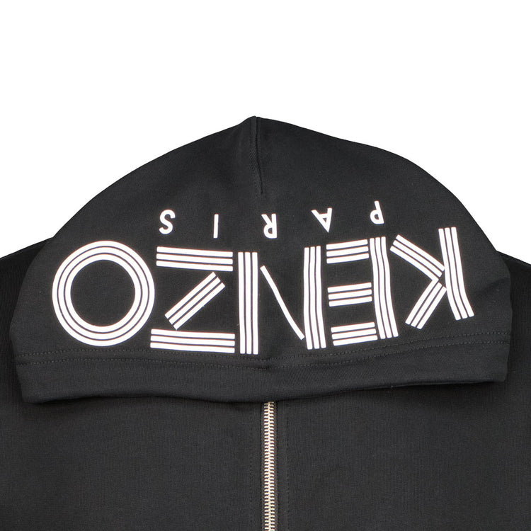 Zip Up Hooded Logo Sweatshirt - Casual Basement