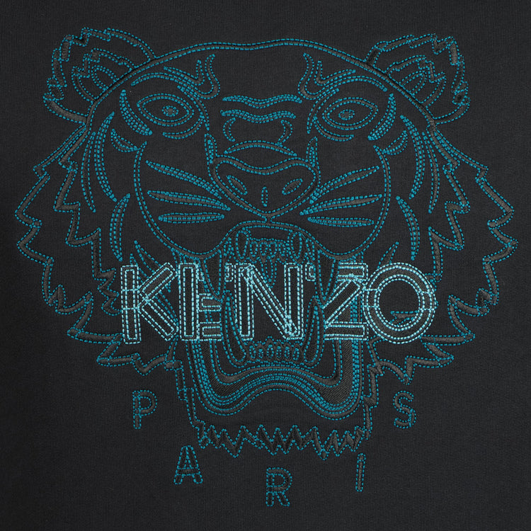 Embroidered Tiger Sweatshirt - Casual Basement