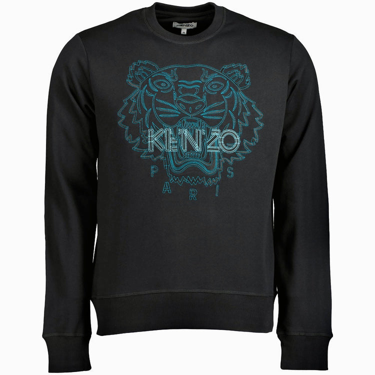 Embroidered Tiger Sweatshirt - Casual Basement