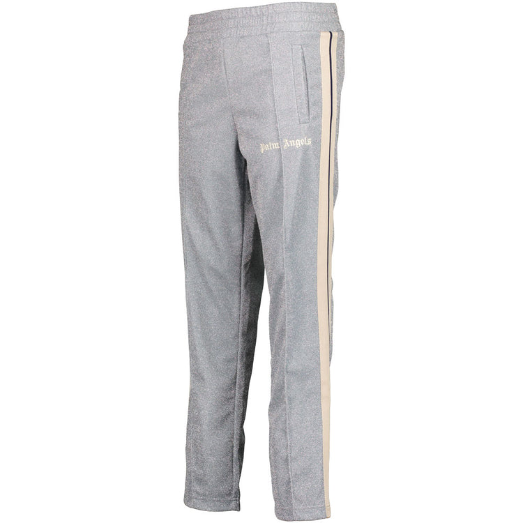 Lurex Logo Print Track Bottoms - Casual Basement