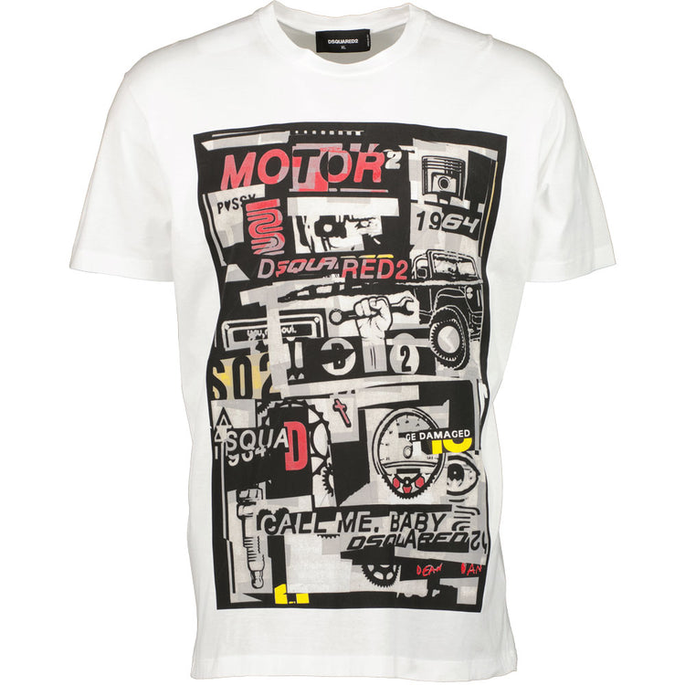 DSquared2 'Motor 2' Print T-Shirt - Casual Basement