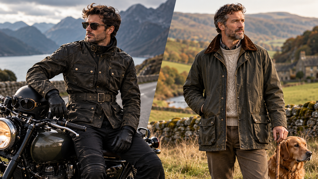 Belstaff vs Barbour: two waxed cotton traditions and which one actually suits you