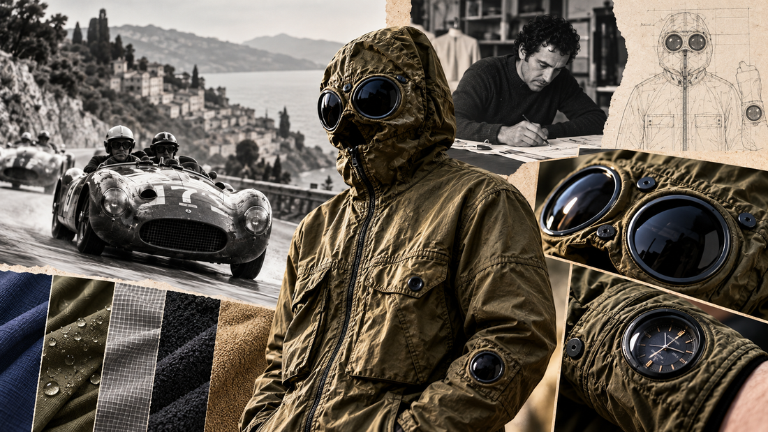 C.P. Company goggle jacket history: from open-cockpit racing to the menswear mainstream