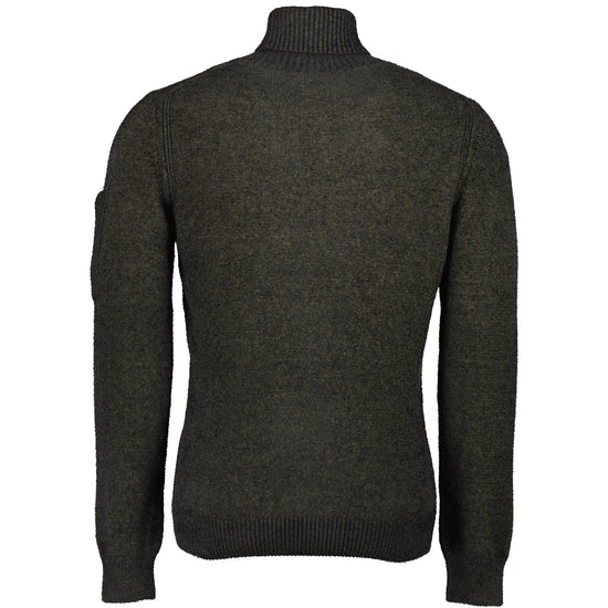 Roll Neck Lens Fleece Knit - Casual Basement