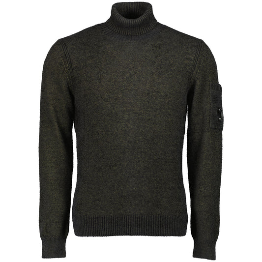 Roll Neck Lens Fleece Knit - Casual Basement