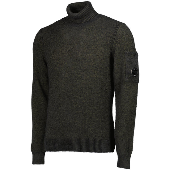 Roll Neck Lens Fleece Knit - Casual Basement