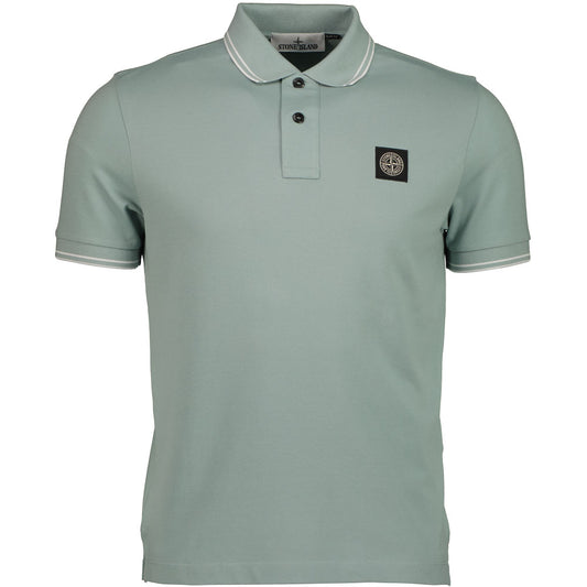 Patch Logo Stretch Piqué Polo Shirt - Casual Basement