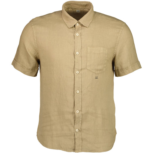 Short Sleeve Linen Shirt - Casual Basement