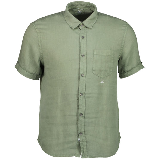 Short Sleeve Linen Shirt - Casual Basement