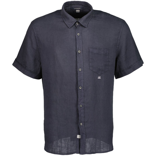 Short Sleeve Linen Shirt - Casual Basement