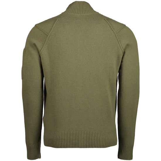 Knitted Zip-Up Lens Cardigan - Casual Basement