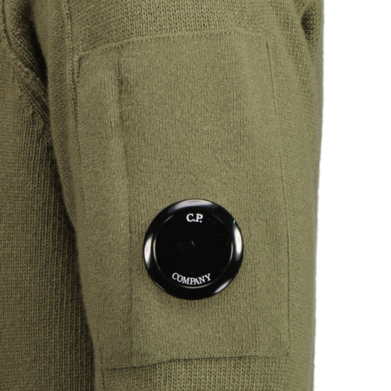 Knitted Zip-Up Lens Cardigan - Casual Basement