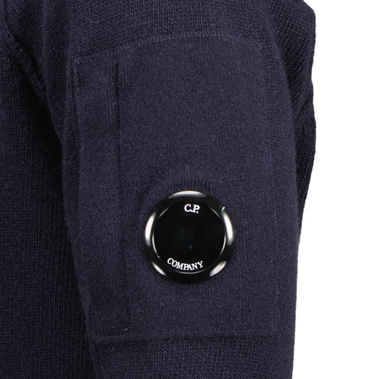 Knitted Zip-Up Lens Cardigan - Casual Basement