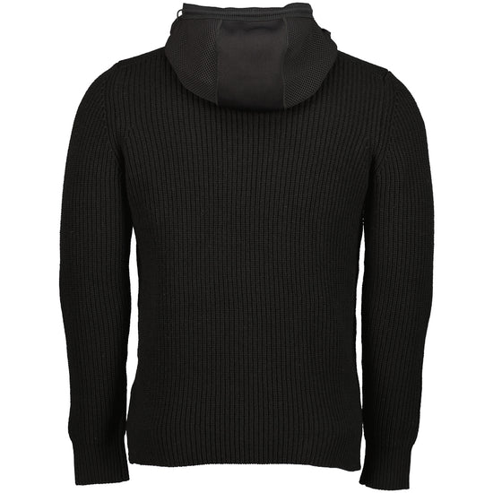 Patch Logo Hooded Knit - Casual Basement