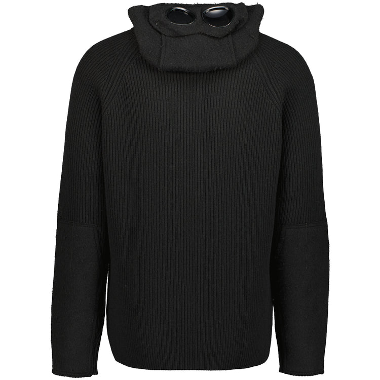 Lambswool Hooded Goggle Knit - Casual Basement