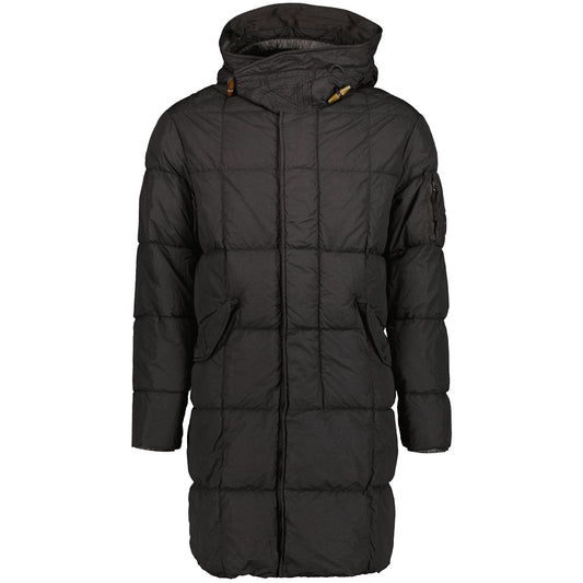 Long Flatt Nylon Down Lens Jacket - Casual Basement