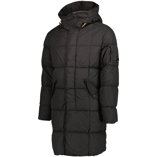 Long Flatt Nylon Down Lens Jacket - Casual Basement