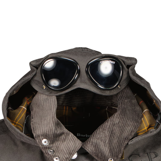 C.P. Company x Barbour Cotton Wax Goggle Jacket