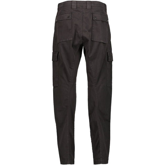C.P. Company | Stretch Satin Cargo Pants - Black