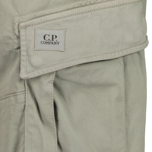 Stretch Satin Logo Patch Cargos - Casual Basement