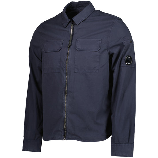 Gabardine Zip Up Lens Overshirt - Casual Basement