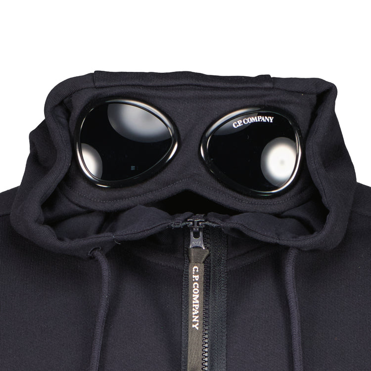 Zip Up Hooded Goggle Sweatshirt - Casual Basement