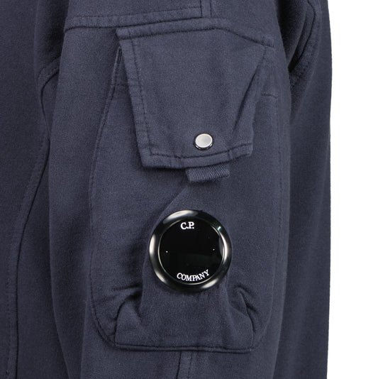 Light Fleece Polo Collar Lens Sweatshirt - Casual Basement