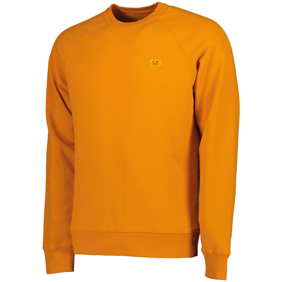 Brushed Fleece Logo Patch Sweatshirt - Casual Basement