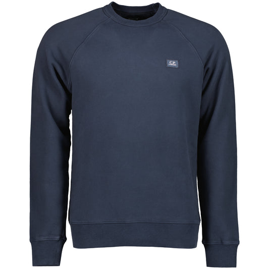 Brushed Fleece Logo Patch Sweatshirt - Casual Basement