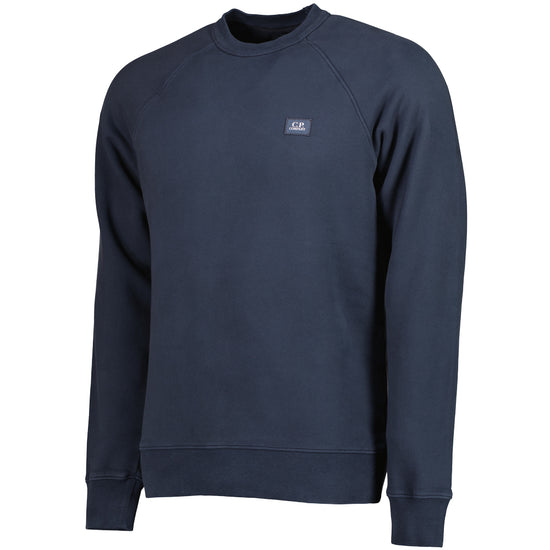 Brushed Fleece Logo Patch Sweatshirt - Casual Basement