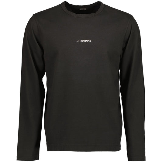 Long Sleeve Logo Print T-Shirt - Casual Basement
