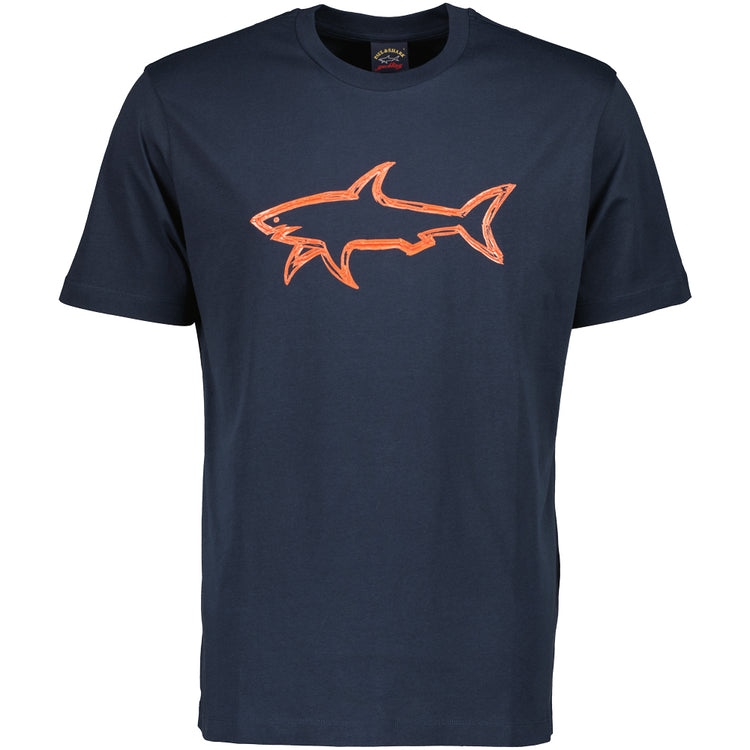 Shark Logo Print T-Shirt - Casual Basement