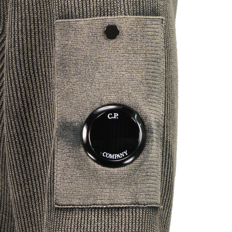 Zip Up Cotton Crepe Lens Knit - Casual Basement