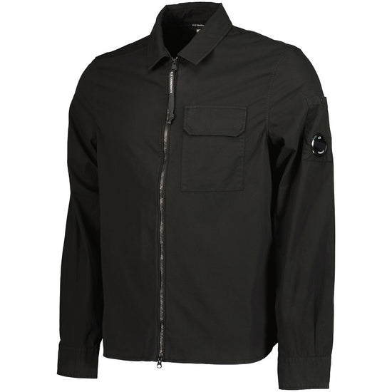 Gabardine Zip Up Lens Overshirt - Casual Basement