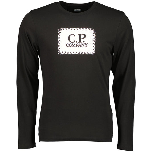 Long Sleeve Stamp Print T-Shirt - Casual Basement