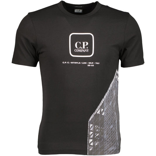 Metropolis Logo Print T-Shirt - Casual Basement
