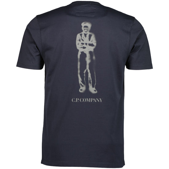 Mercerized Jersey Sailor Print T-Shirt - Casual Basement