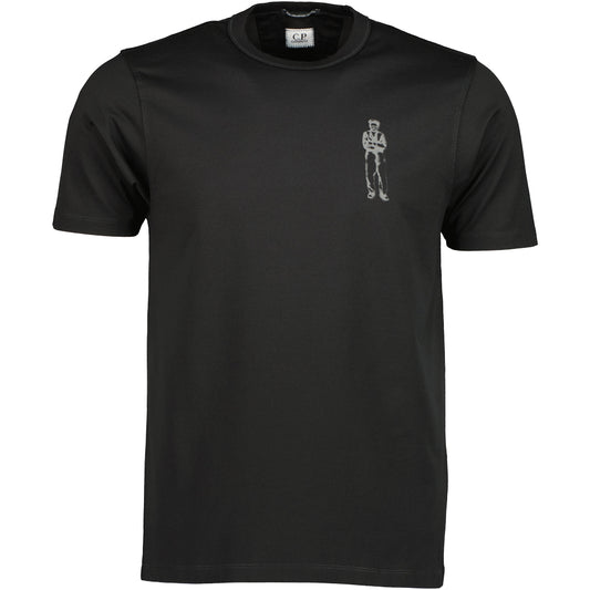 Mercerized Jersey Sailor Print T-Shirt - Casual Basement