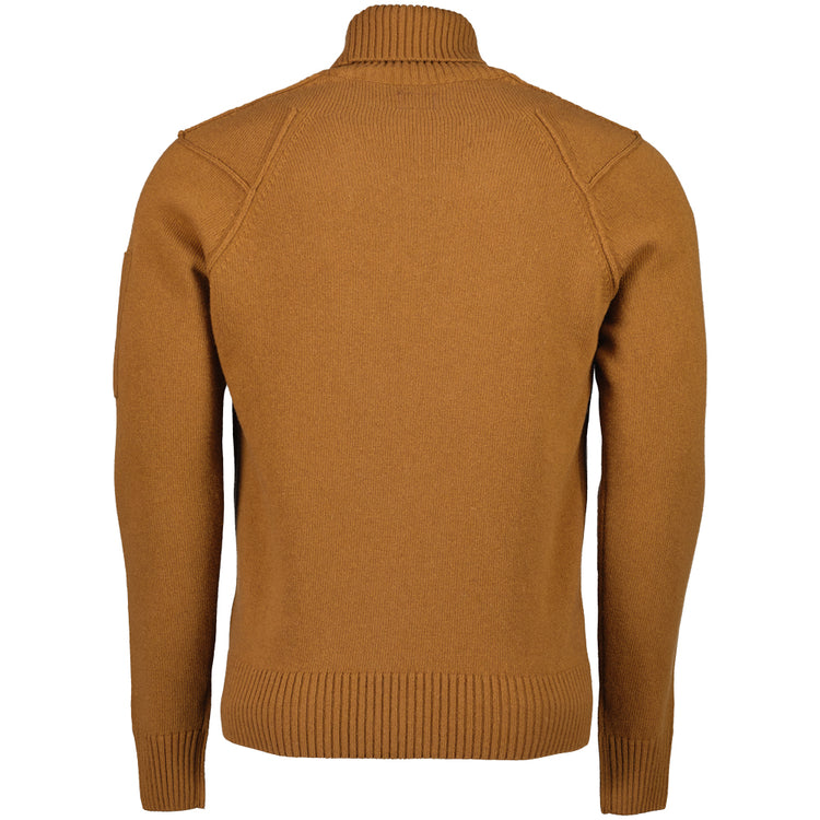 Lambswool Roll Neck Lens Knit - Casual Basement