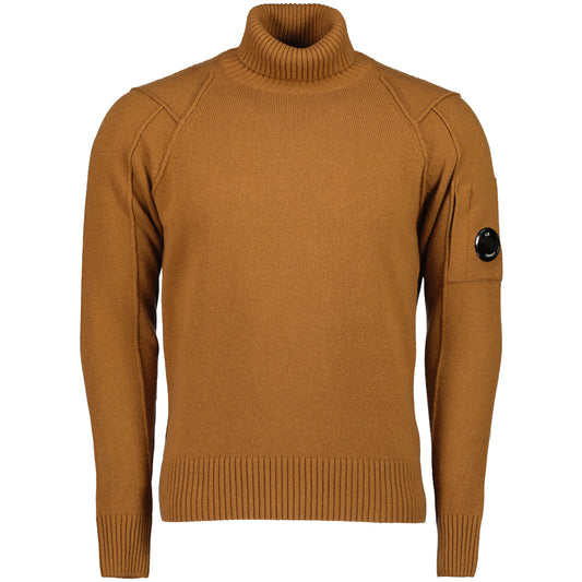 Lambswool Roll Neck Lens Knit - Casual Basement