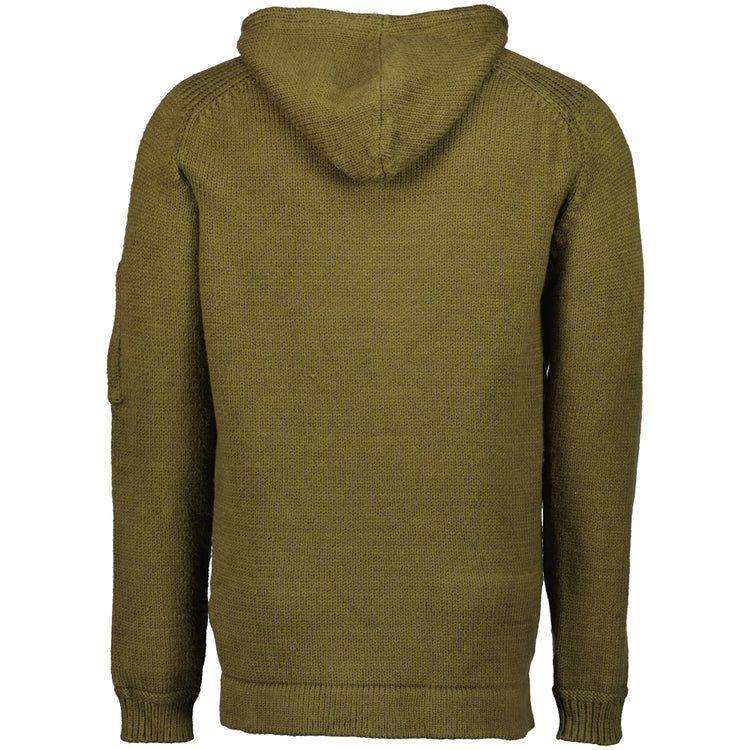 Cotton/Nylon Knitted Lens Hoodie - Casual Basement