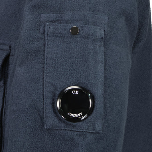 Moleskin Zip Up Lens Overshirt - Casual Basement